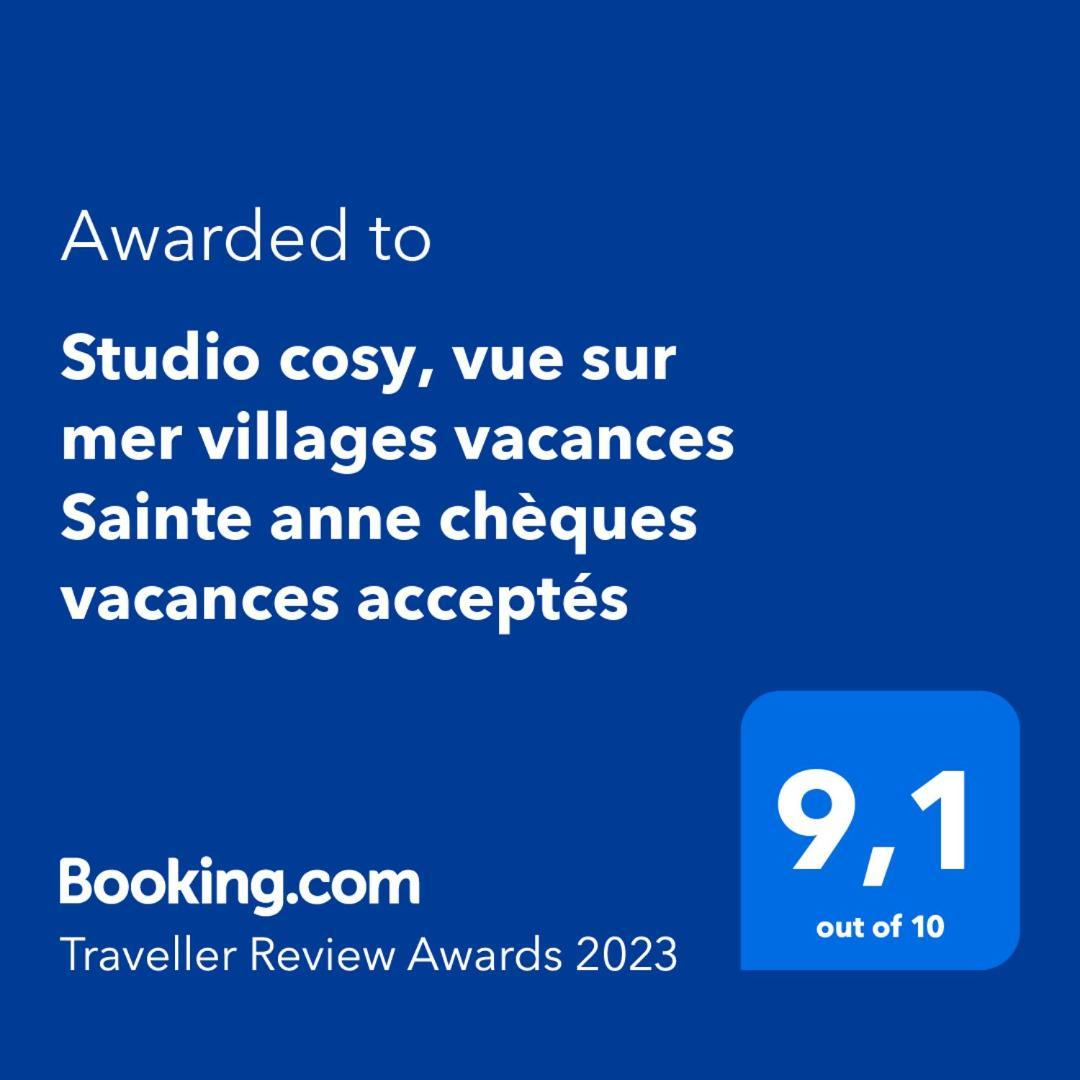 Studio Cosy, Vue Sur Mer Villages Vacances Sainte Anne Cheques Vacances Acceptes 客房 照片